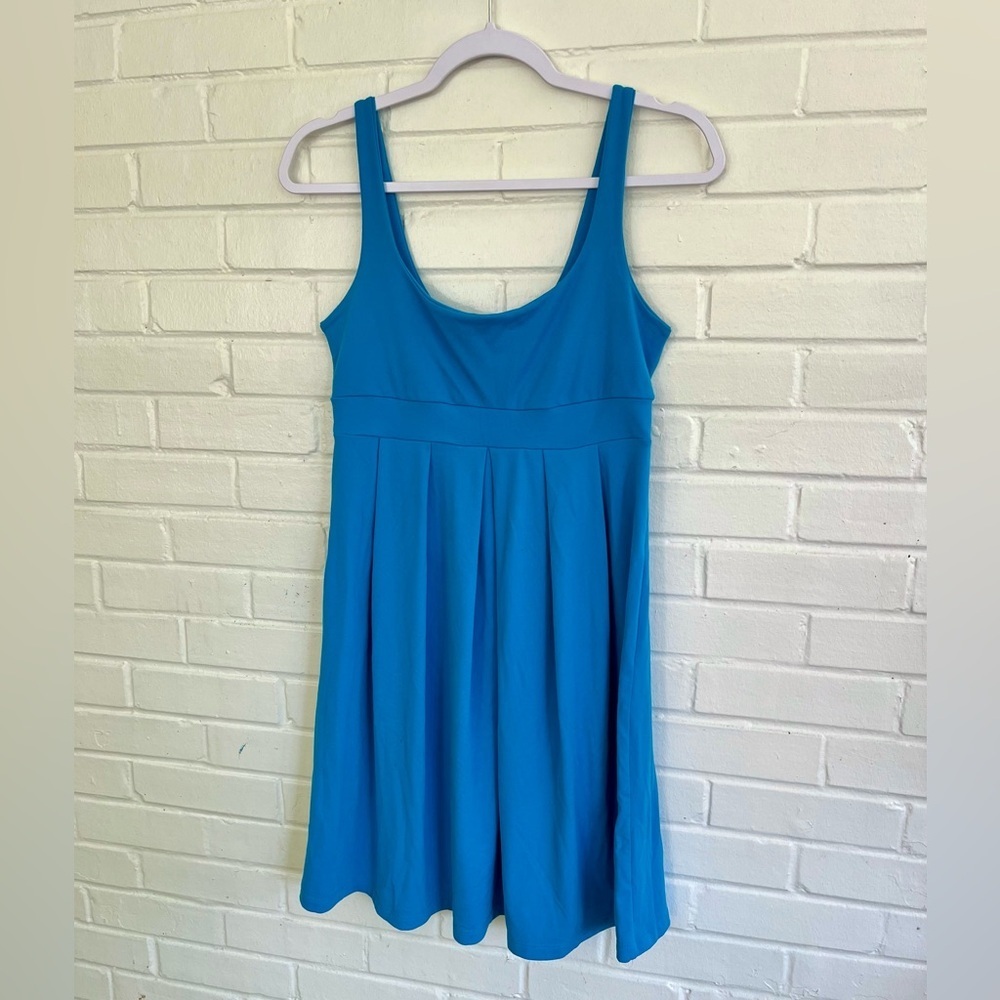 Susana Monaco Beautiful Blue Pleated Mini Sundress, SZ Small EUC